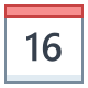 Calendário 16 icon