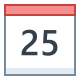 Calendrier 25 icon