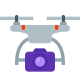 Drone con fotocamera icon