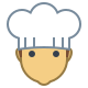 Cocinero de sexo masculino icon