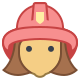 Feuerwehrmann-weiblich icon