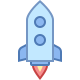 Gestartete Rakete icon