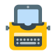 Typewriter With Tablet icon