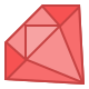 Piedra preciosa de rubí icon