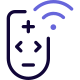 Wireless remote control for IoT device automation purpose icon
