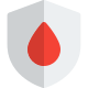 Blood bank verify and protect the blood type isolated on a white background icon