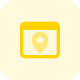 Location pinpoint logotype isolated on a web browser icon