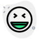 Grinning with wink pictorial representation emoji face icon
