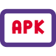 APK file standard for installing programs on Android OS icon