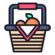 Basket with Food icon