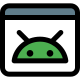 Default web browser of Android operating system icon