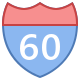 Panneau Route icon