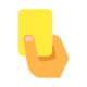 축구 노란색 카드 icon