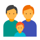 Famiglia di due uomini icon