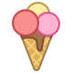 Eis in der Waffel icon