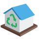 Centre de recyclage 3d icon