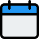 Business meeting planner and timetable organized on calendar icon