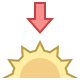 Le coucher du soleil icon