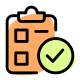 Add and check report on a checklist icon