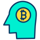 Think about Bitcoin icon