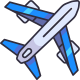 Airplane Top view icon