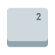 Superscript Two Key icon