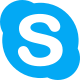 Skype is a telecommunications application that specializes in providing video chat icon