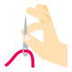 Hand Holding Needle Skin Type 1 icon