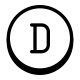 동그라미 D icon