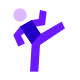 Kicking icon