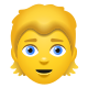 Blondes Haar der Person icon