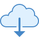 Von der Cloud herunterladen icon