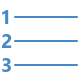 Liste numérotée icon