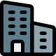 Office building prototype for enhanced design layout icon