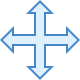 Redimensionner Quatre Directions icon