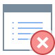 Delete Document icon