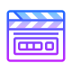 Clapperboard icon