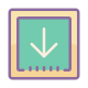 Quadrat runter icon