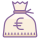 Bolsa de dinero de euros icon