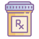 Verschreibungspflichtige Pillendose icon