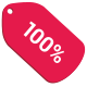 100% Off icon