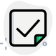 Ballot paper voting with checkmark, election paper. icon