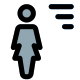 Sort the document from left side businesswoman portal icon