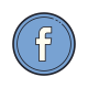 Facebook entouré icon