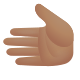 emoji con carnagione media e mano sinistra icon