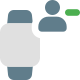 Remove user from smartwatch control layout setting icon