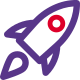 Externe-Rakete-mit-Fluchtgeschwindigkeit-isoliert-auf-einem-weißen-Hintergrund-Startup-Duo-tal-revivo icon
