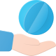 Hand Holding Globe icon