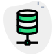 Backup server hosting network with digital sharing icon