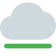 Loading bar started with cloud computing system icon